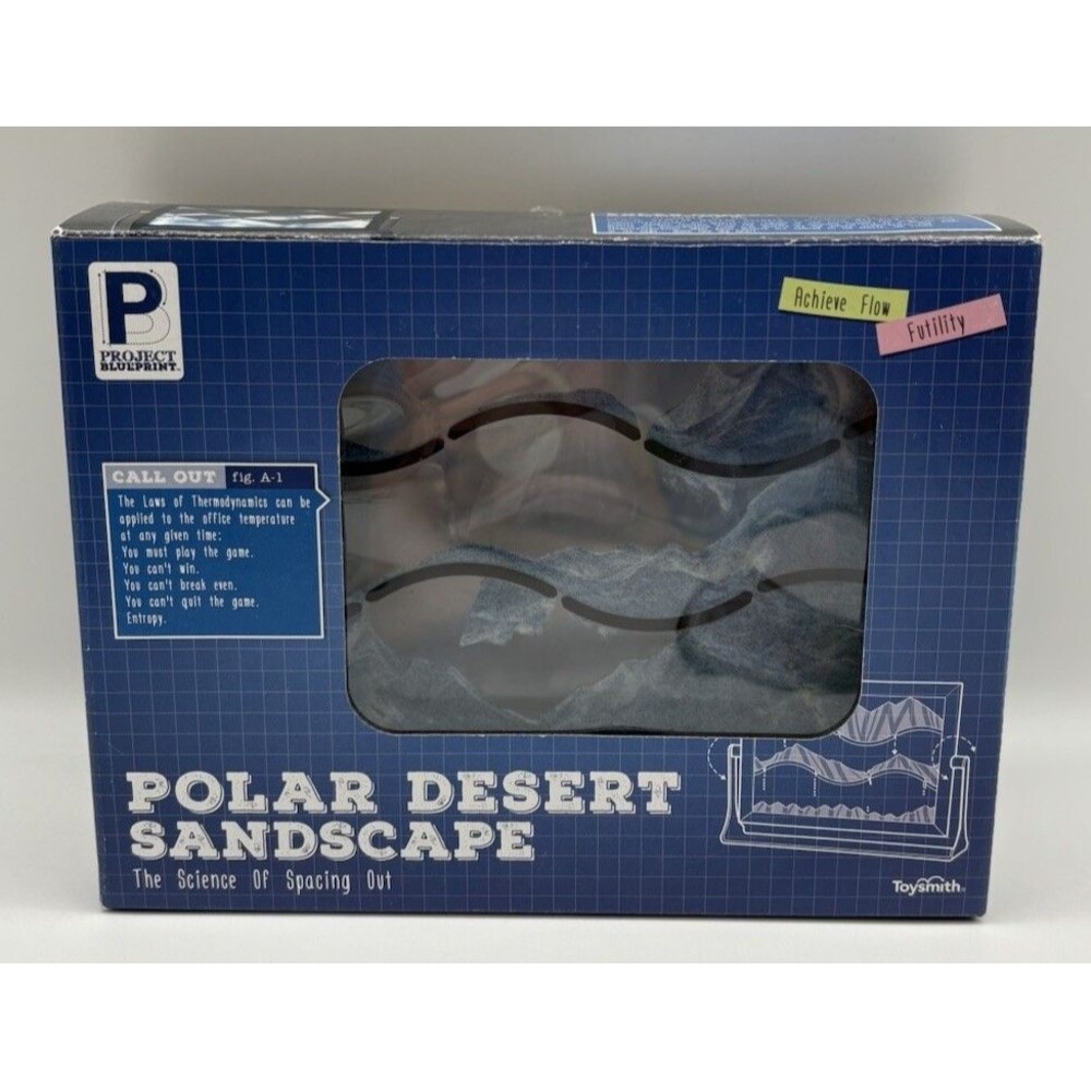 Polar Desert Sandscape Desktop Motion Sensory Relaxer 8” X 5.75”. NEW OPEN BOX
